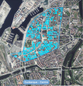 Dunkerque carte centre ville