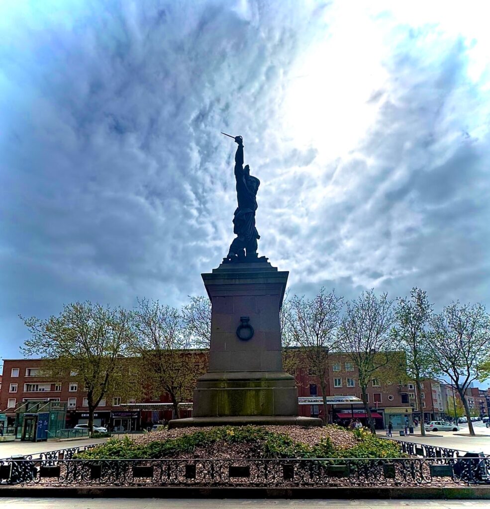 La statue de Jean Bart, place Jean Bart à Dunkerque Centre
